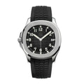 Sport Travel 40 – Black Embossed Dial | Steel Case & Black Rubber Strap & Dual-Time Display